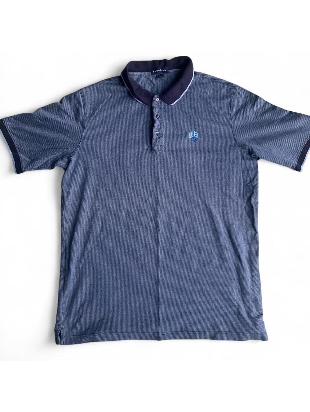 Vintage Lands End Polo Blue Embroidered Logo
